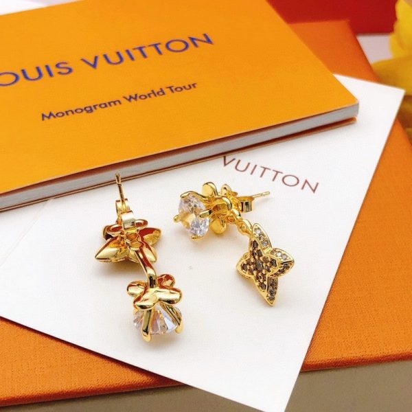 18K Louis Blossom Monogram Earrings - 图片 4