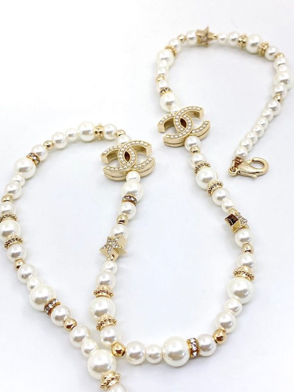 18K CC Pearls Necklace - 图片 4