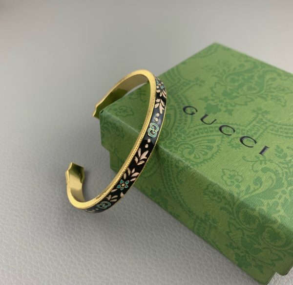 18K Double G Icon Blooms Bracelet - 图片 6