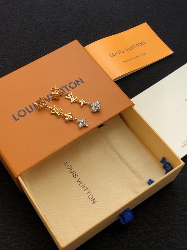 18K Louis Monogram Earrings - 图片 4