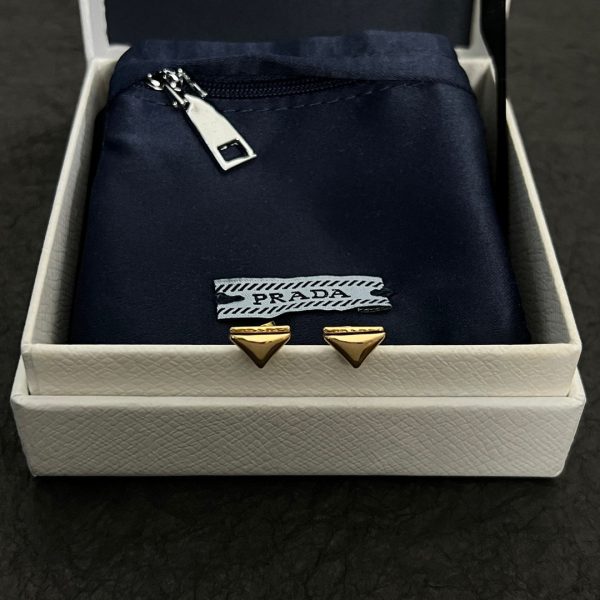 18K Pra Triangle Earrings - 图片 5
