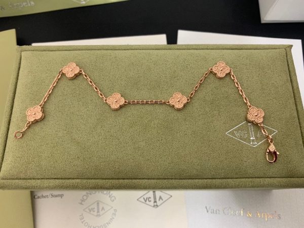 18K Sweet Alhambra Six Motifs Bracelet - 图片 7