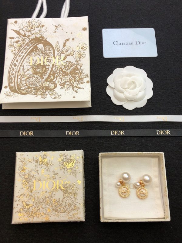 18K CD Pearls Earrings - 图片 5