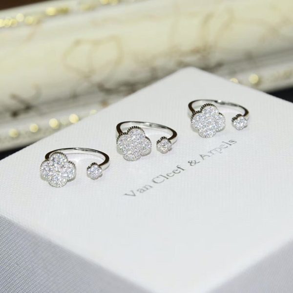 18K Magic Alhambra Diamond Ring - 图片 8