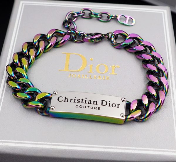 18K CD Couture Chain Link Bracelet - 图片 4