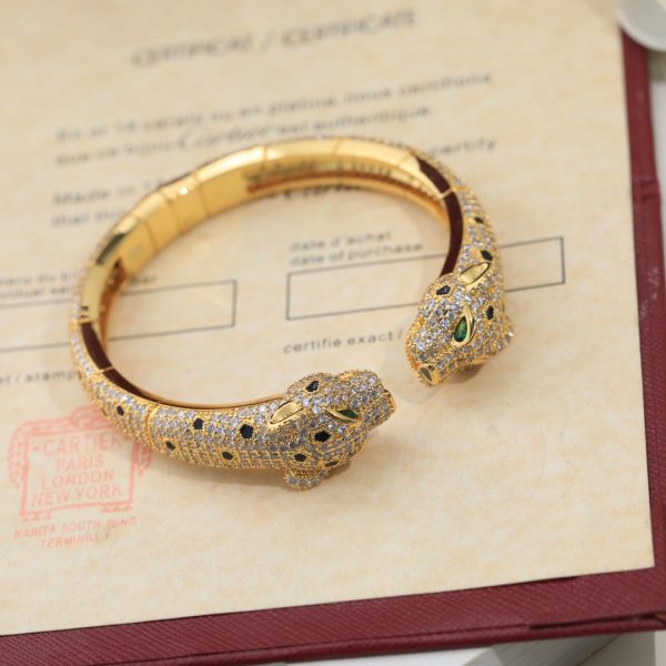 18K Panthère De Diamond Bracelet - 图片 8