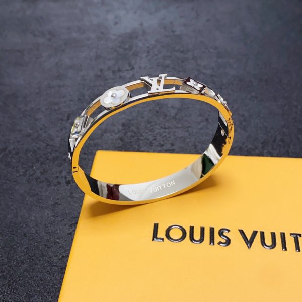 18K Louis Crystal Studded Bracelet - 图片 11