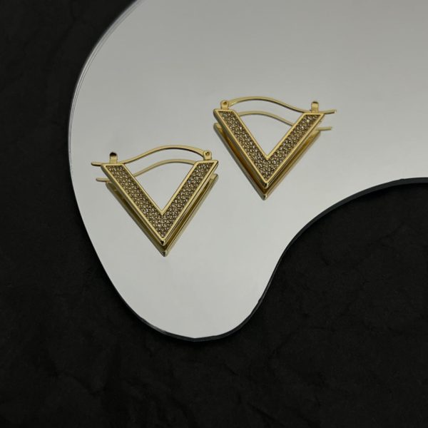 18K Vlogo Diamonds Earrings - 图片 4