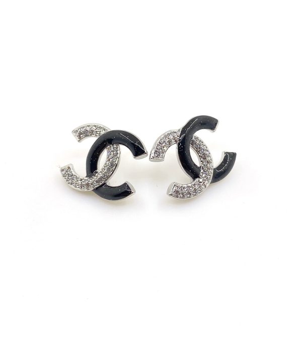 18K CC Black Diamonds Earrings - 图片 4