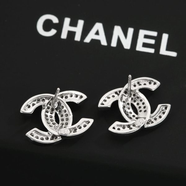 18K CC Diamonds Earrings - 图片 4