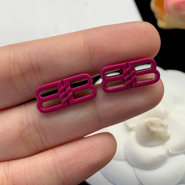 18K BB Pink Icon Earrings - 图片 5
