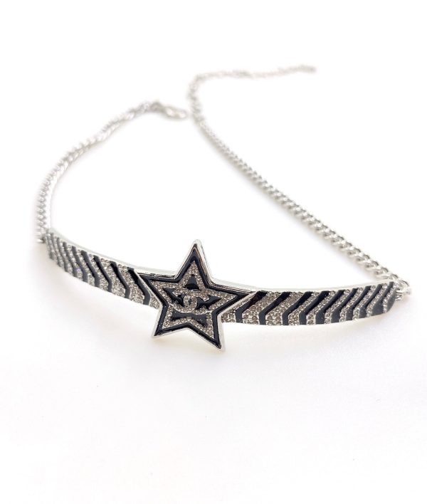 18K CC Star Diamonds Necklace - 图片 4
