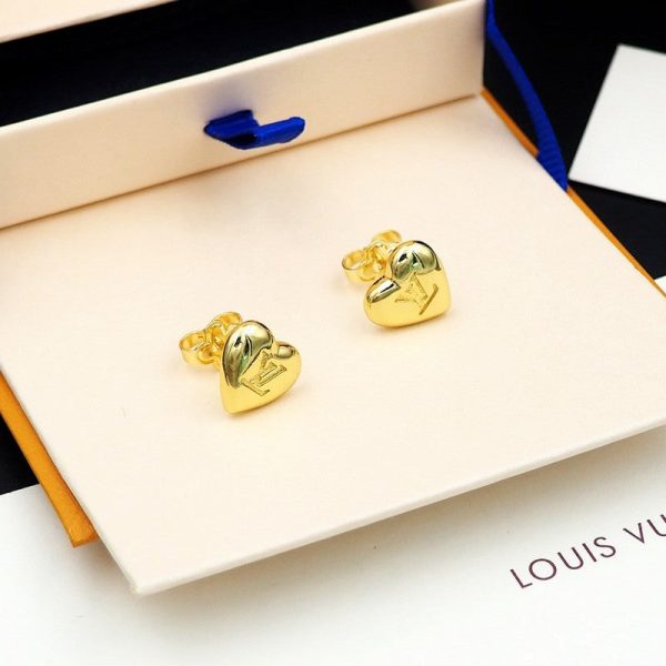 18K Louis Heart Earrings - 图片 9