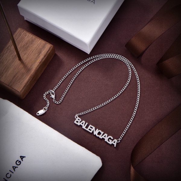 18K BB Typo Crystals Necklace - Image 3