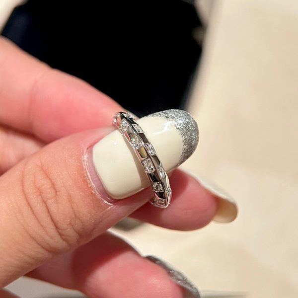 18K Louis Damier Diamonds Ring - 图片 4