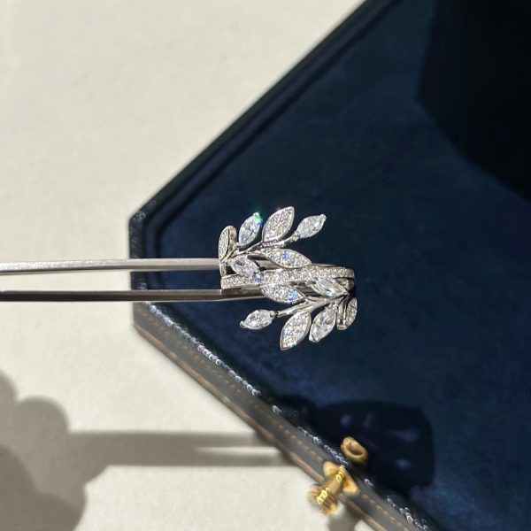 18K T Victoria Diamond Vine Bypass Ring - 图片 5