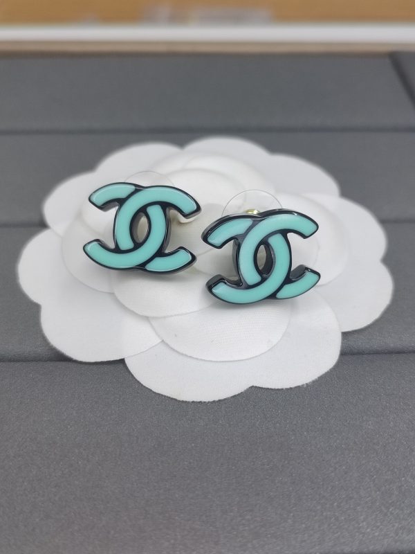 18K Classic Blue CC Earrings - 图片 4