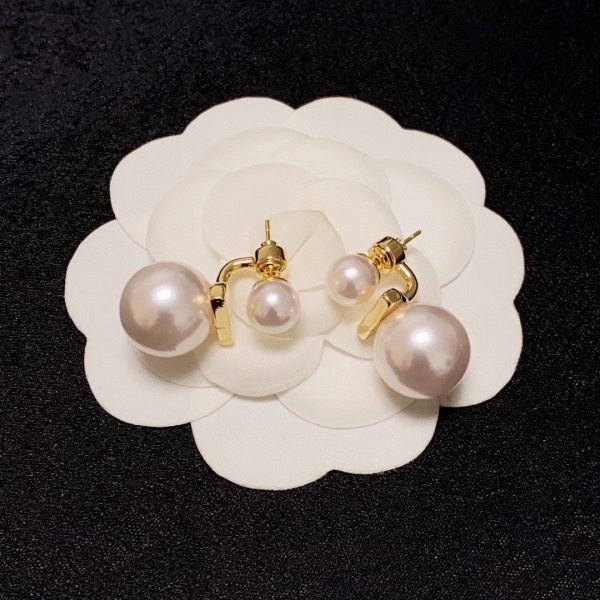 18K Triomphe Pearl Earrings - 图片 4