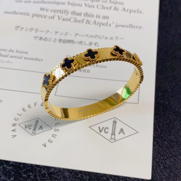 18K Perlée Clovers Bracelet - 图片 6