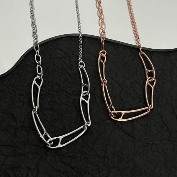 18K Chaine D'ancre Chain H Necklace - 图片 4