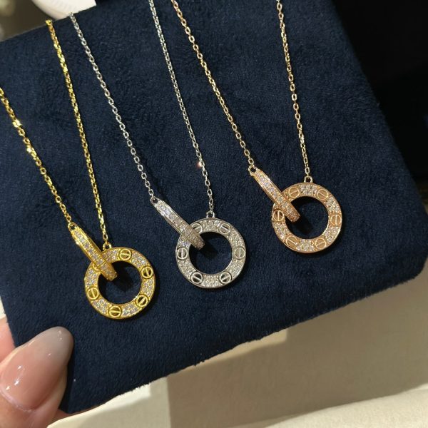 18K Love Diamonds Necklace - 图片 8