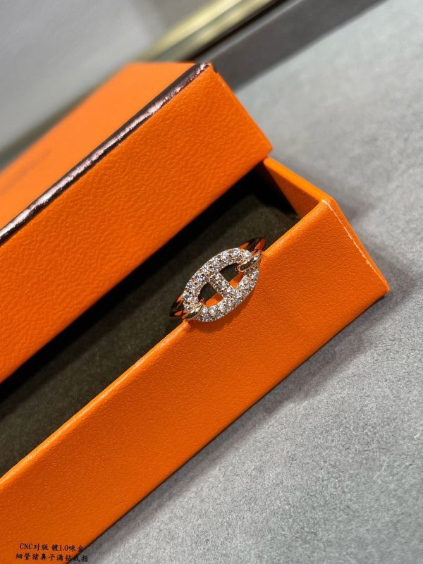 18K Farandole Diamond H Ring - 图片 7