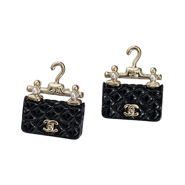 18K CC Classic Bag Pendant Earrings