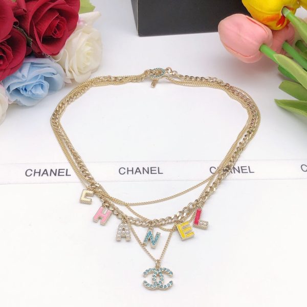 18K CC Color Typo Necklace - Image 6
