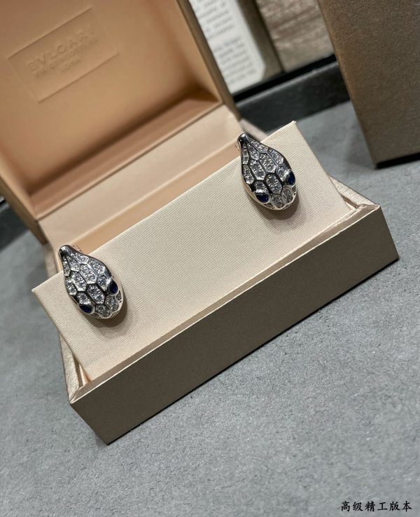 18k BV Serpenti Earrings - 图片 4