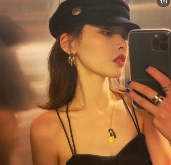 18K O'Kelly Black Pendant H Necklace - 图片 2