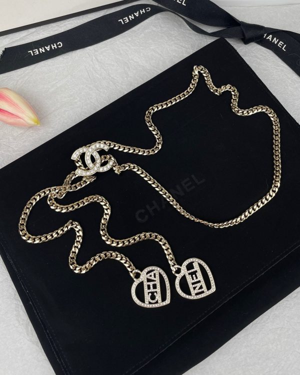 18K CC Heart Chain Necklace - 图片 4