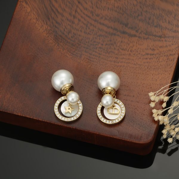 18K CD Tribales Pearl Earrings - 图片 4