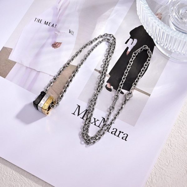 18K Louis Bold Tri-Color Necklace - 图片 2