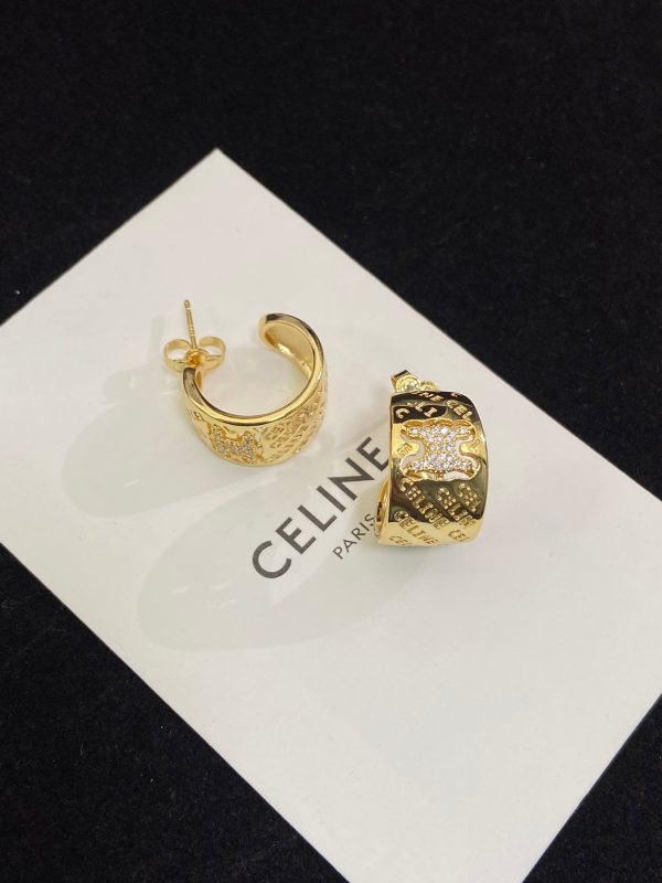 18k Triomphe Diamonds Earrings - Image 2
