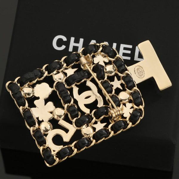 18K CC Bottle Strass Brooch - Image 5