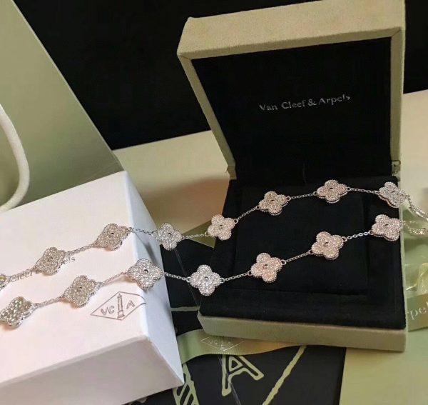 18K Vintage Alhambra 20 Motifs Long Necklace - 图片 10