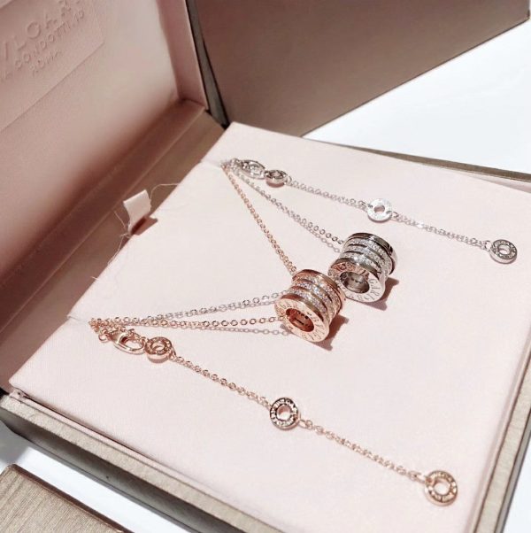 18K B.ZERO1  Demi-Pave Diamonds Necklace - Image 7