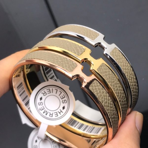 18K Olympe Étoupe H Bracelet - 图片 3
