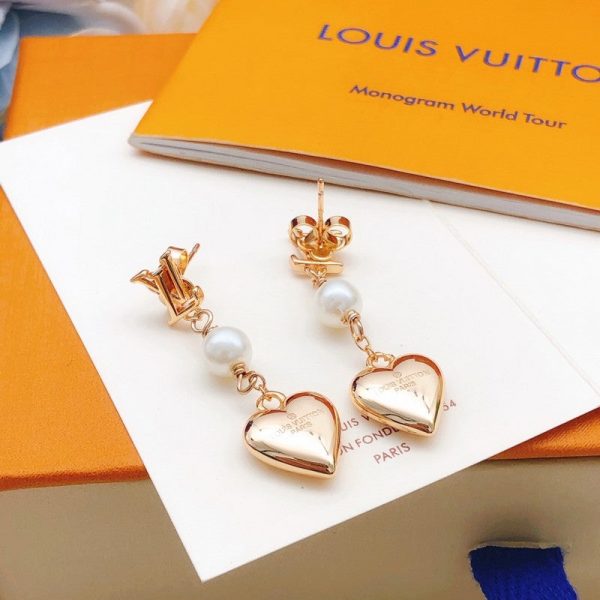 18K Louis Heart Earrings - 图片 6