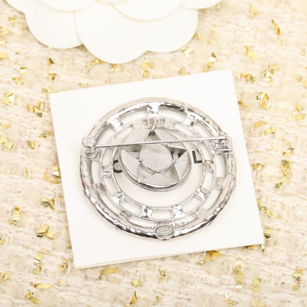 18K CC Black Diamonds Brooch - Image 6