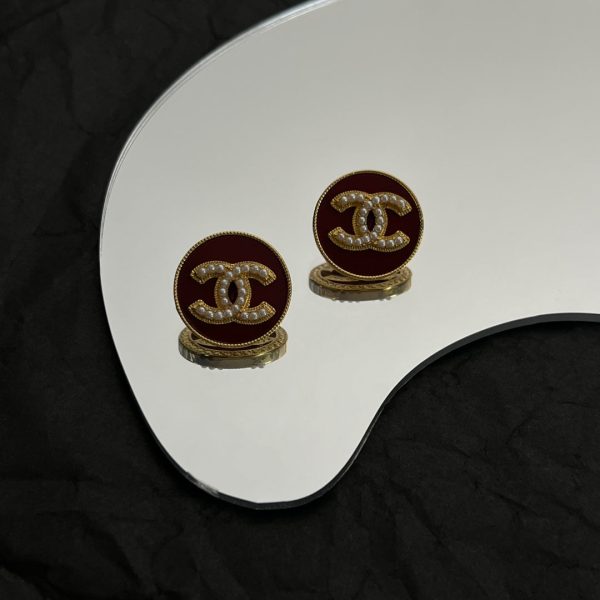 18K CC Red Earrings - Image 4