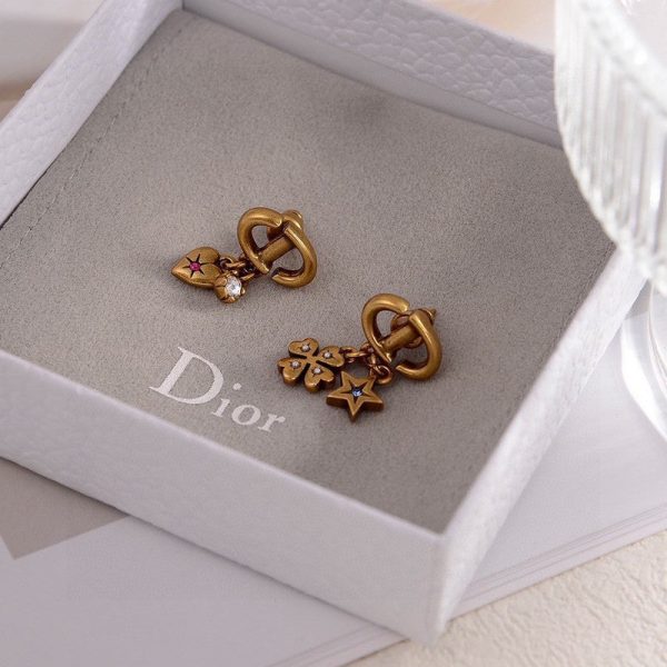 18K CD Lucky Charms Earrings - 图片 6