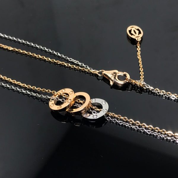 18K Love 6 Diamonds Necklace - 图片 8