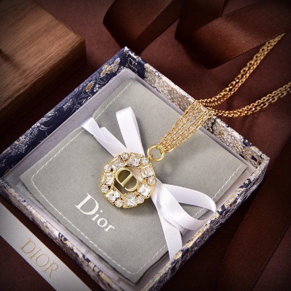 18K Petit CD Pearls Necklace - 图片 4