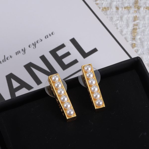 18K CC Pearls Earrings - 图片 4