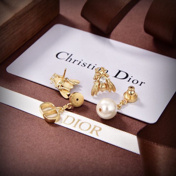 18K CD Queen Bee Earrings - 图片 6