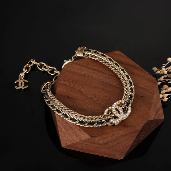 18K CC Strass Chain Bracelet - Image 4