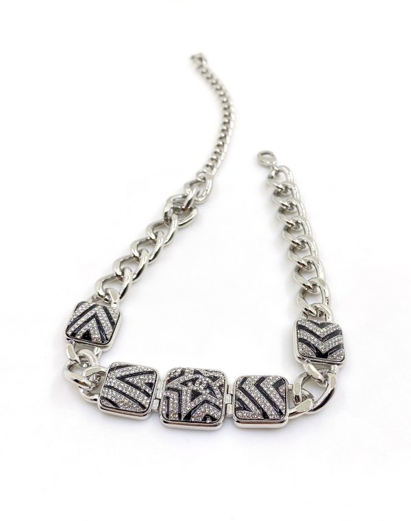 18K CC Star Diamonds Necklace - 图片 4