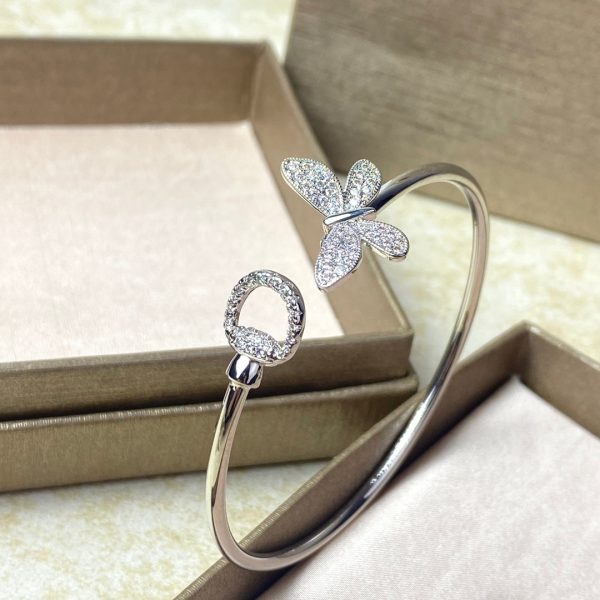 18K Double G Flora Bangle Diamond Bracelet - 图片 8