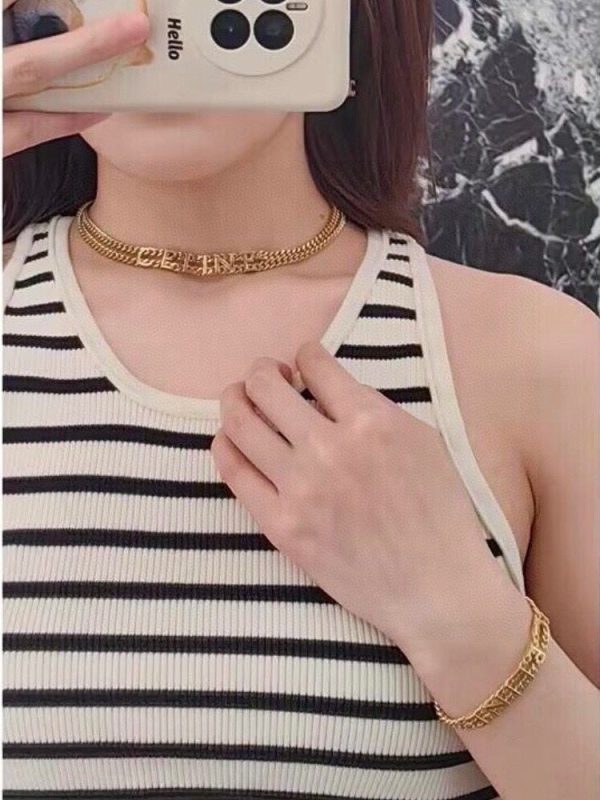 18K Triomphe Gourmette Necklace - 图片 9